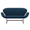 Fritz Hansen Swan™ Sofa 2 Seater, Brown Bronze/Hallingdal Blue/Green