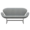 Fritz Hansen Swan™ Sofa 2 Seater, Brown Bronze/Hallingdal White Grey