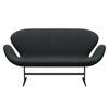 Fritz Hansen Swan™ Sofa 2 Seater, Brown Bronze/Steelcut Charcoal