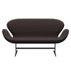 Fritz Hansen Swan™ Sofa 2 Seater, Brown Bronze/Steelcut Dark Earth Brown