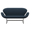 Fritz Hansen Swan™ Sofa 2 Seater, Brown Bronze/Steelcut Navy Blue