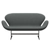 Fritz Hansen Swan™ Sofa 2 Seater, Brown Bronze/Steelcut Trio Coal