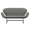 Fritz Hansen Swan™ Sofa 2 Seater, Brown Bronze/Steelcut Trio White/Black