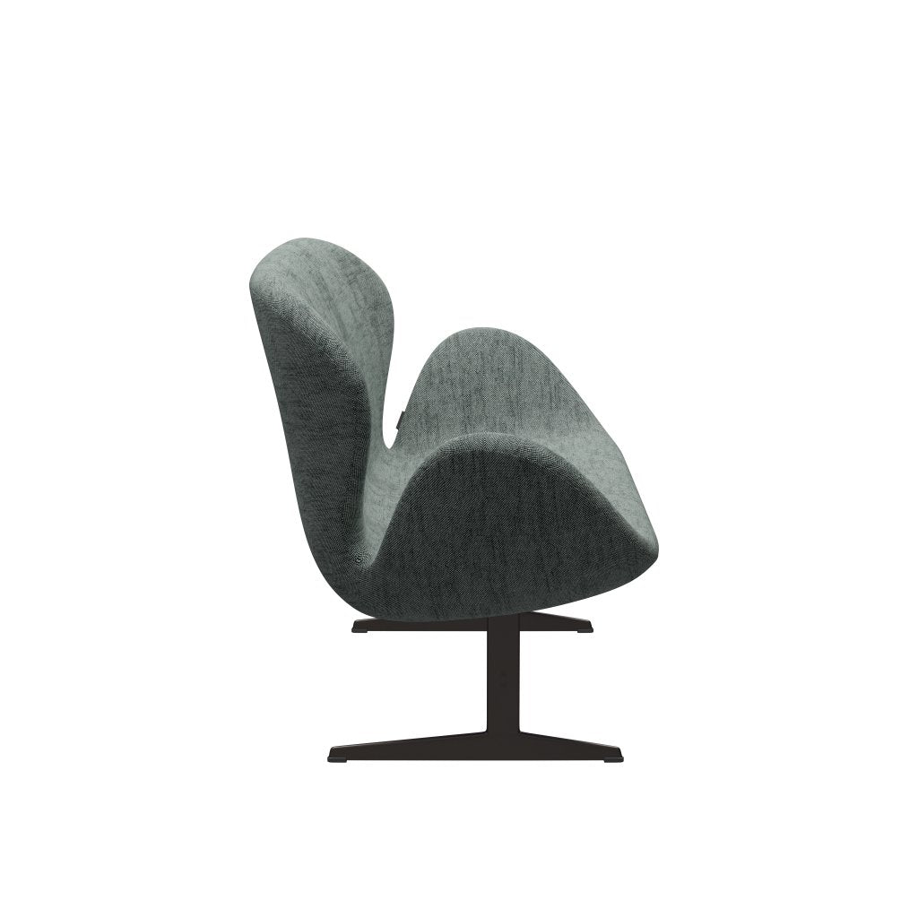 Fritz Hansen Svanesofa 2-Personers, Brown Bronze/Sunniva Sort/Hvid