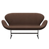 Fritz Hansen Swan™ Sofa 2 Seater, Brown Bronze/Sunniva Chocolate/Chestnut