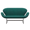 Fritz Hansen Swan™ Sofa 2 Seater, Brown Bronze/Sunniva Green