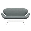 Fritz Hansen Swan™ Sofa 2 Seater, Brown Bronze/Sunniva Grey/Pale Green