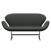 Fritz Hansen Swan™ Sofa 2 Seater, Brown Bronze/Sunniva Navy/Olive