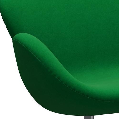 [product_category]-Fritz Hansen Swan Sofa 2 Seater, Satin Brushed Aluminium/Divina Grass Green-Fritz Hansen-3321-DIV922-SPAL-FRI-7