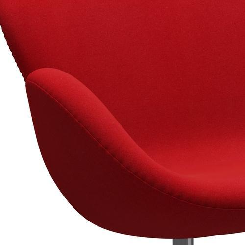 [product_category]-Fritz Hansen Swan Sofa 2 Seater, Satin Brushed Aluminium/Tonus Red-Fritz Hansen-3321-TON130-SPAL-FRI-7