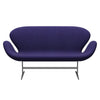 Fritz Hansen Swan™ Sofa 2 Seater, Silver Grey/Canvas Eclectic Blue