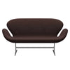 Fritz Hansen Swan™ Sofa 2 Seater, Silver Grey/Canvas Grey Ocean