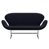 Fritz Hansen Swan™ Sofa 2 Seater, Silver Grey/Canvas Midnight Blue