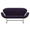 Fritz Hansen Swan™ Sofa 2 Seater, Silver Grey/Canvas Navy Blue