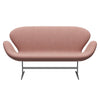 Fritz Hansen Swan™ Sofa 2 Seater, Silver Grey/Canvas Pale Pink