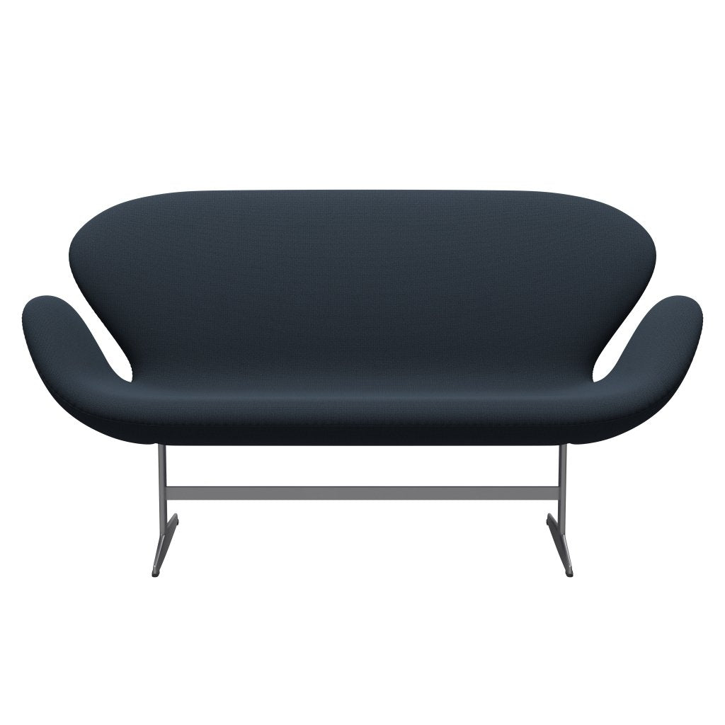 [product_category]-Fritz Hansen Swan Sofa 2 Seater, Silver Grey/Capture Blue-Fritz Hansen-3321-CP6001-SGBASE-FRI-1