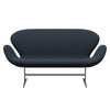 Fritz Hansen Swan™ Sofa 2 Seater, Silver Grey/Capture Blue