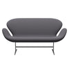 Fritz Hansen Swan™ Sofa 2 Seater, Silver Grey/Capture Dark Grey