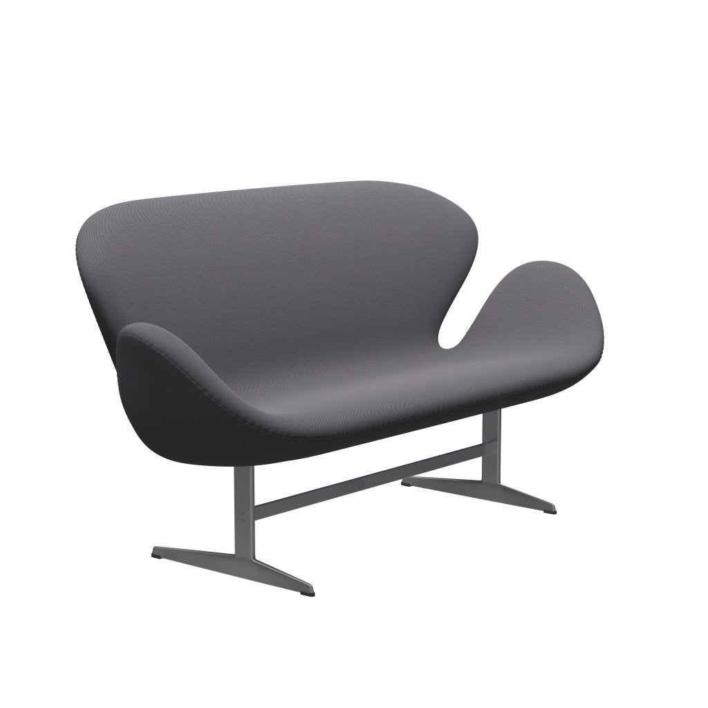 [product_category]-Fritz Hansen Swan Sofa 2 Seater, Silver Grey/Capture Dark Grey-Fritz Hansen-3321-CP4601-SGBASE-FRI-2