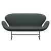 Fritz Hansen Swan™ Sofa 2 Seater, Silver Grey/Diablo Steel Grey