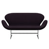 Fritz Hansen Svanesofa 2-Personers, Silver Grey/Divina Aubergine (376)