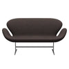 Fritz Hansen Swan™ Sofa 2 Seater, Silver Grey/Divina Md Chocolate