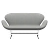 Fritz Hansen Swan™ Sofa 2 Seater, Silver Grey/Divina Melange Light Grey