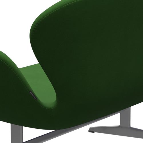 [product_category]-Fritz Hansen Swan Sofa 2 Seater, Silver Grey/Fame Grass Green-Fritz Hansen-3321-F68146-SGBASE-FRI-5