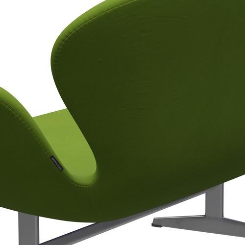 [product_category]-Fritz Hansen Swan Sofa 2 Seater, Silver Grey/Fame Green-Fritz Hansen-3321-F68035-SGBASE-FRI-5