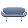 Fritz Hansen Swan™ Sofa 2 Seater, Silver Grey/Fame Grey Blue