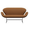 Fritz Hansen Swan™ Sofa 2 Seater, Silver Grey/Fame Light Brown (61131)