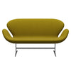 Fritz Hansen Swan™ Sofa 2 Seater, Silver Grey/Fame Olive Green