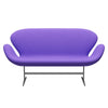 Fritz Hansen Swan™ Sofa 2 Seater, Silver Grey/Fame Violet Light