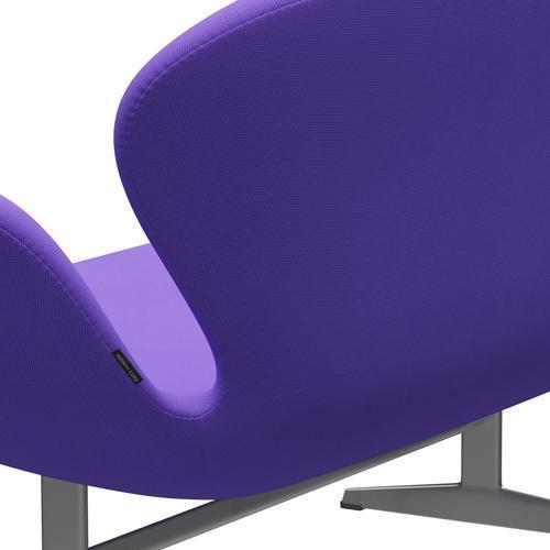 [product_category]-Fritz Hansen Swan Sofa 2 Seater, Silver Grey/Fame Violet Light-Fritz Hansen-3321-F65083-SGBASE-FRI-5