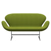 Fritz Hansen Swan™ Sofa 2 Seater, Silver Grey/Hallingdal Green