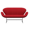 Fritz Hansen Swan™ Sofa 2 Seater, Silver Grey/Hallingdal Red (680)