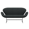 Fritz Hansen Swan™ Sofa 2 Seater, Silver Grey/Steelcut Charcoal