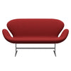 Fritz Hansen Swan™ Sofa 2 Seater, Silver Grey/Steelcut Red