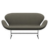 Fritz Hansen Swan™ Sofa 2 Seater, Silver Grey/Steelcut Trio Grey/Green