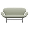 Fritz Hansen Swan™ Sofa 2 Seater, Silver Grey/Steelcut Turquoise Light