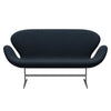 Fritz Hansen Swan™ Sofa 2 Seater, Silver Grey/Sunniva Dark Blue