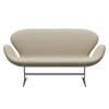 Fritz Hansen Swan™ Sofa 2 Seater, Silver Grey/Sunniva Light Beige