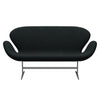 Fritz Hansen Swan™ Sofa 2 Seater, Silver Grey/Tonus Black