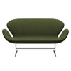 Fritz Hansen Swan™ Sofa 2 Seater, Silver Grey/Tonus Military Green