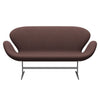 Fritz Hansen Swan™ Sofa 2 Seater, Silver Grey/Tonus Violet Grey