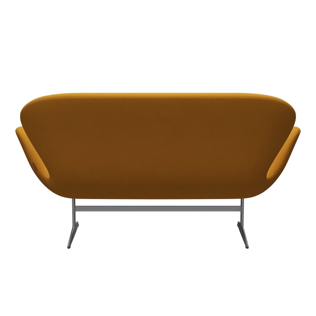 [product_category]-Fritz Hansen Swan Sofa 2 Seater, Silver Grey/Tonus Warm Yellow-Fritz Hansen-3321-TON454-SGBASE-FRI-4