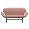 Fritz Hansen Swan™ Sofa 2 Seater, Warm Graphite/Canvas Soft Pink