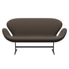 Fritz Hansen Swan™ Sofa 2 Seater, Warm Graphite/Capture Brown/Green