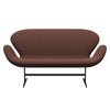 Fritz Hansen Swan™ Sofa 2 Seater, Warm Graphite/Capture Brown/Light Pink