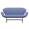 Fritz Hansen Swan™ Sofa 2 Seater, Warm Graphite/Capture Light Blue (4901)